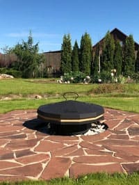 очаг для костра с крышкой