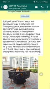 отзыв из мессенджера на скриншоте
